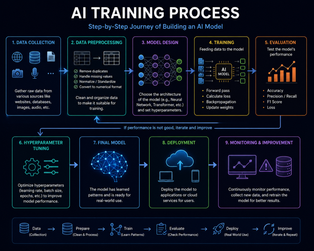 AI image generator training process explained
