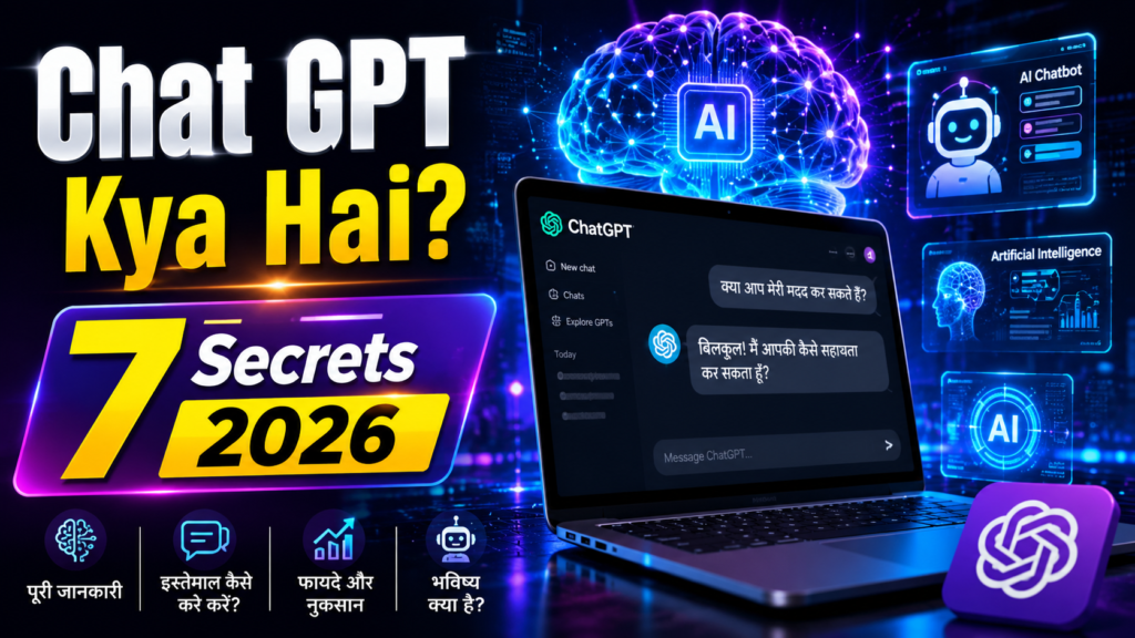 Chat GPT kya hai in Hindi complete beginner guide 2026