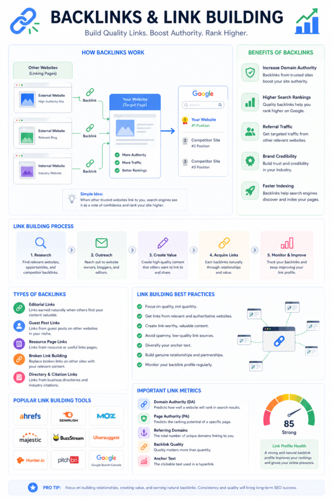 off page SEO backlinks strategy