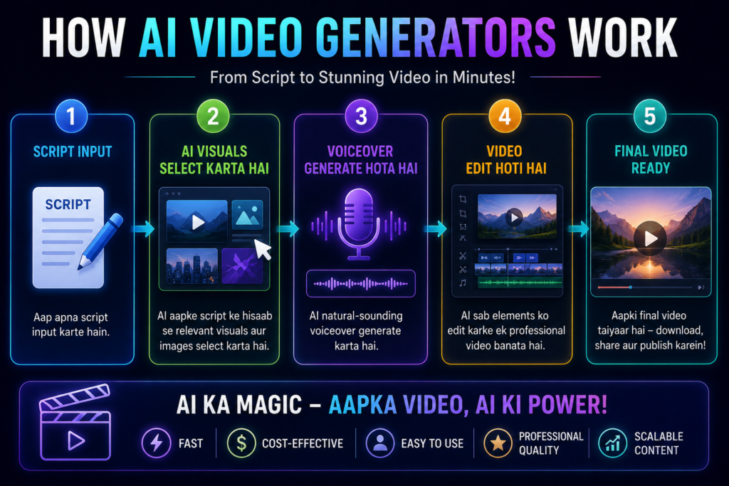 How AI Video Generators Work