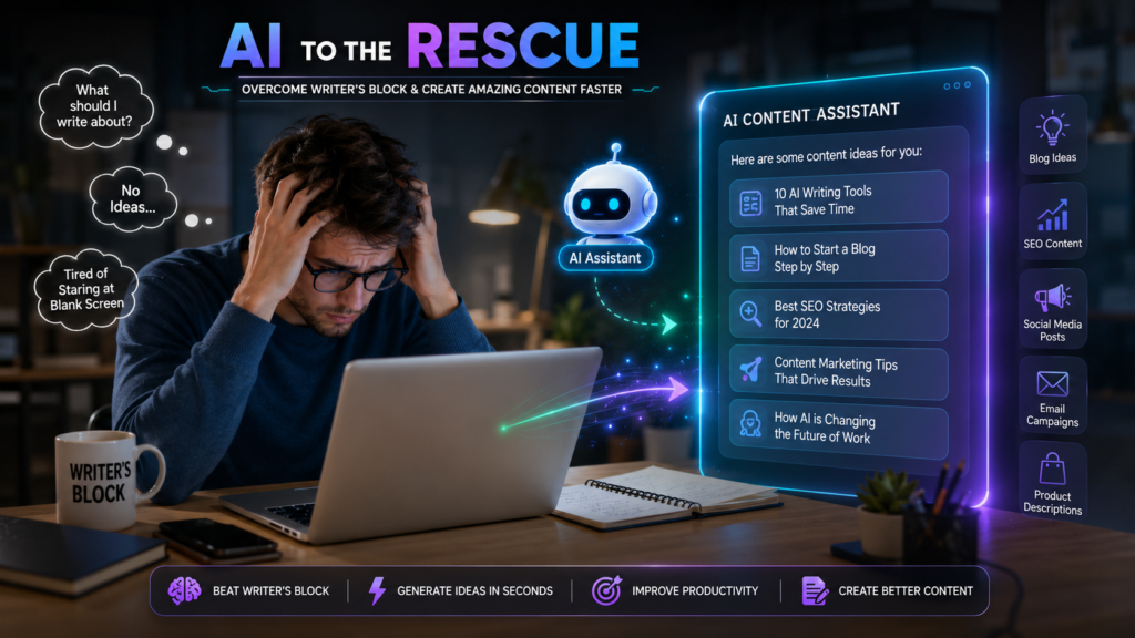 "Jasper AI helping content creators overcome writer's block and create content faster"