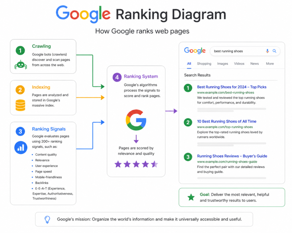 how SEO works in Google ranking