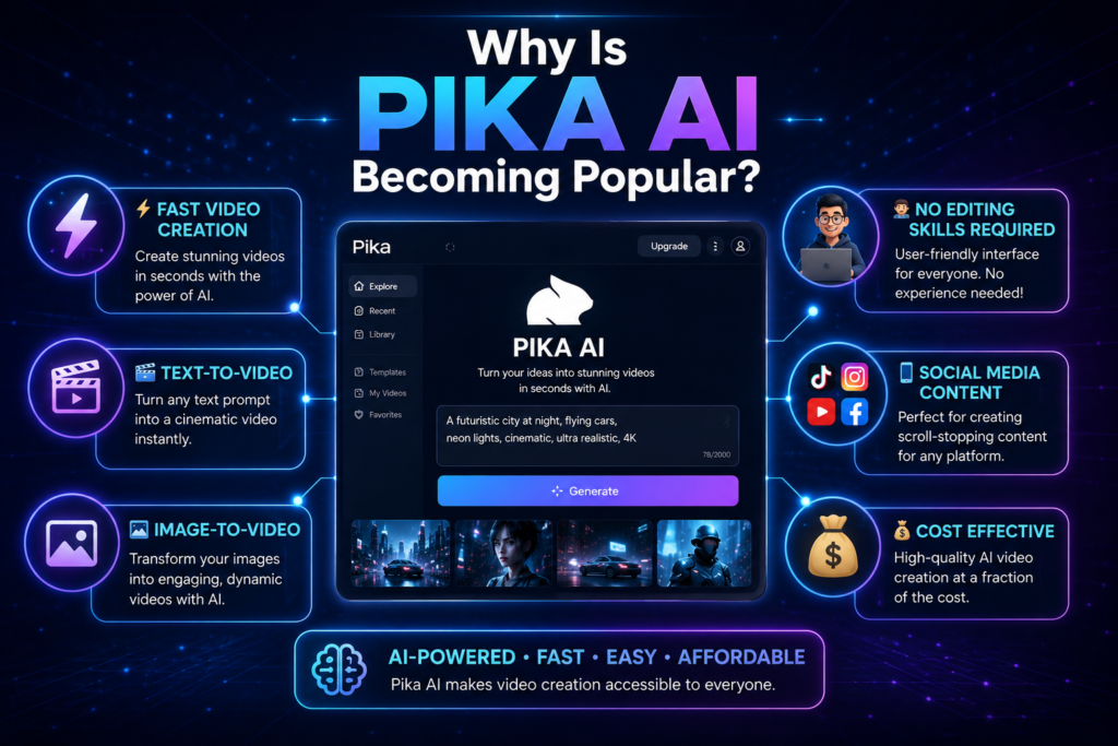 Why is Pika AI becoming popular among content creators and marketers
