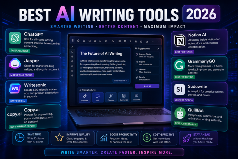 Best AI Writing Tools 2026