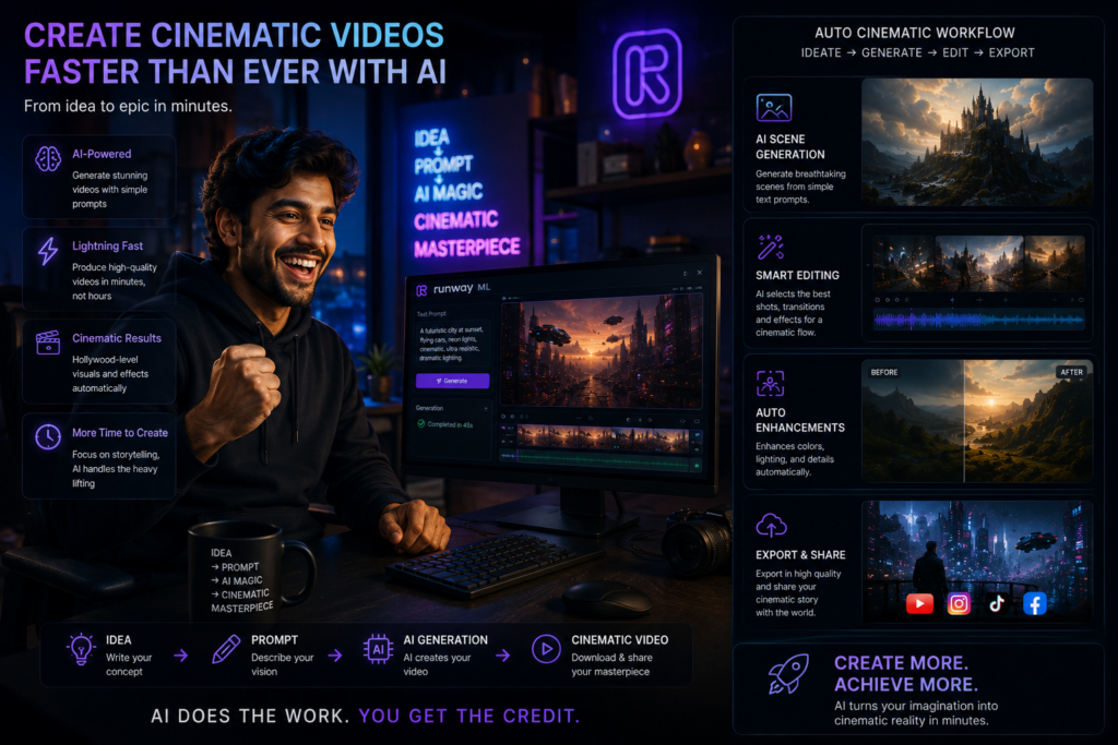 Benefits of using Runway ML for AI video creation