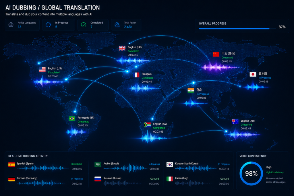 AI voice translation connecting global audiences