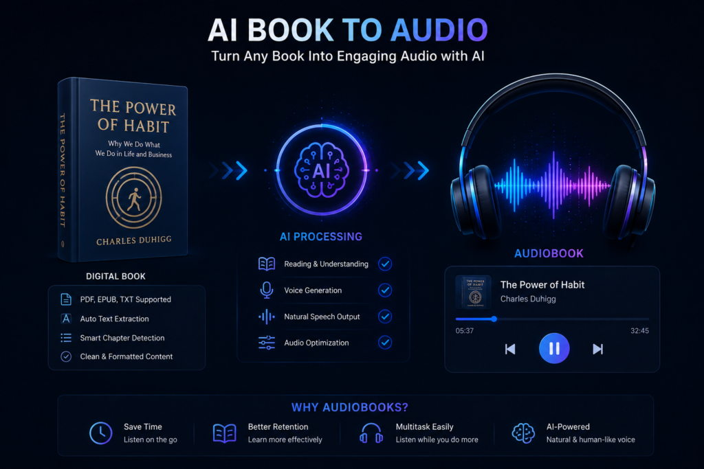 Audiobook creation using ElevenLabs AI voice generator