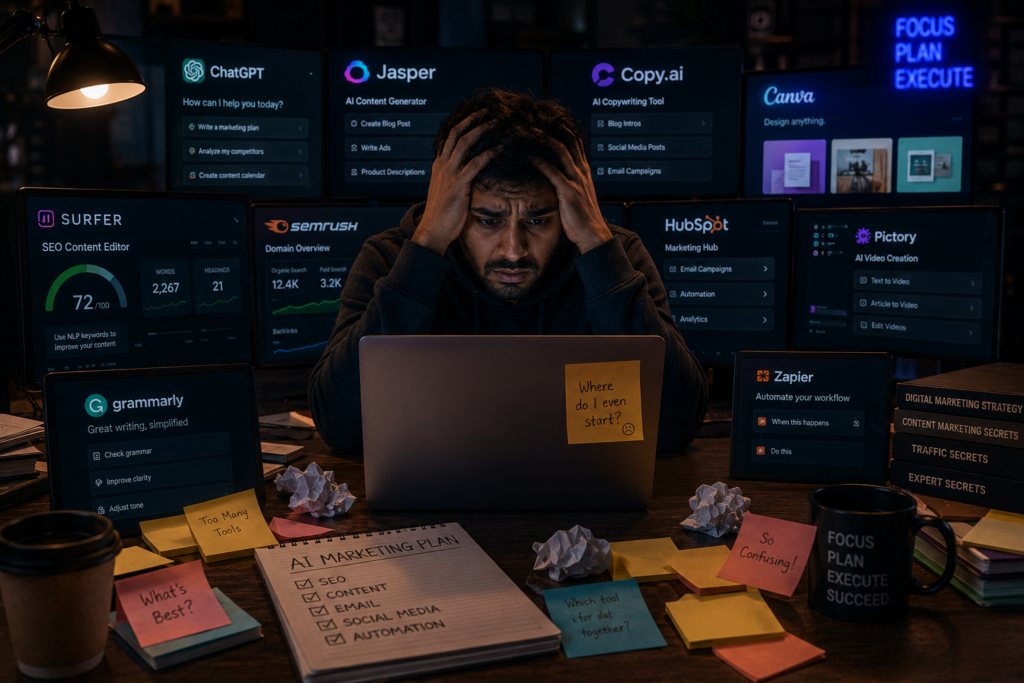 Common mistakes beginners make using AI marketing tools