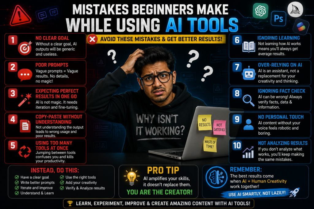 Common mistakes beginners make using AI tools