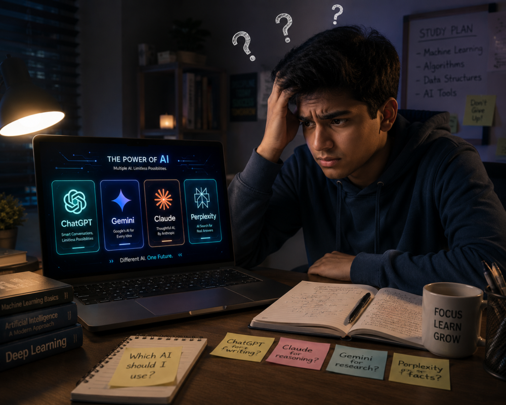 Student searching for better AI than ChatGPT for studying