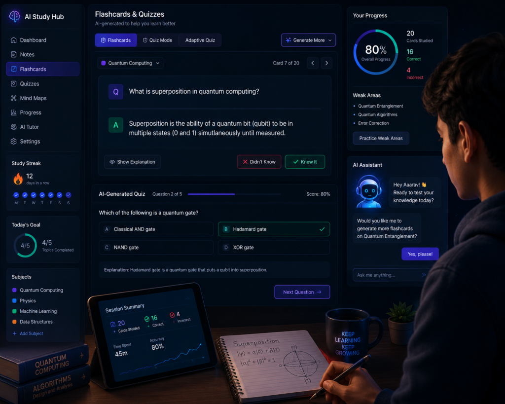 AI tools for exam preparation and revision