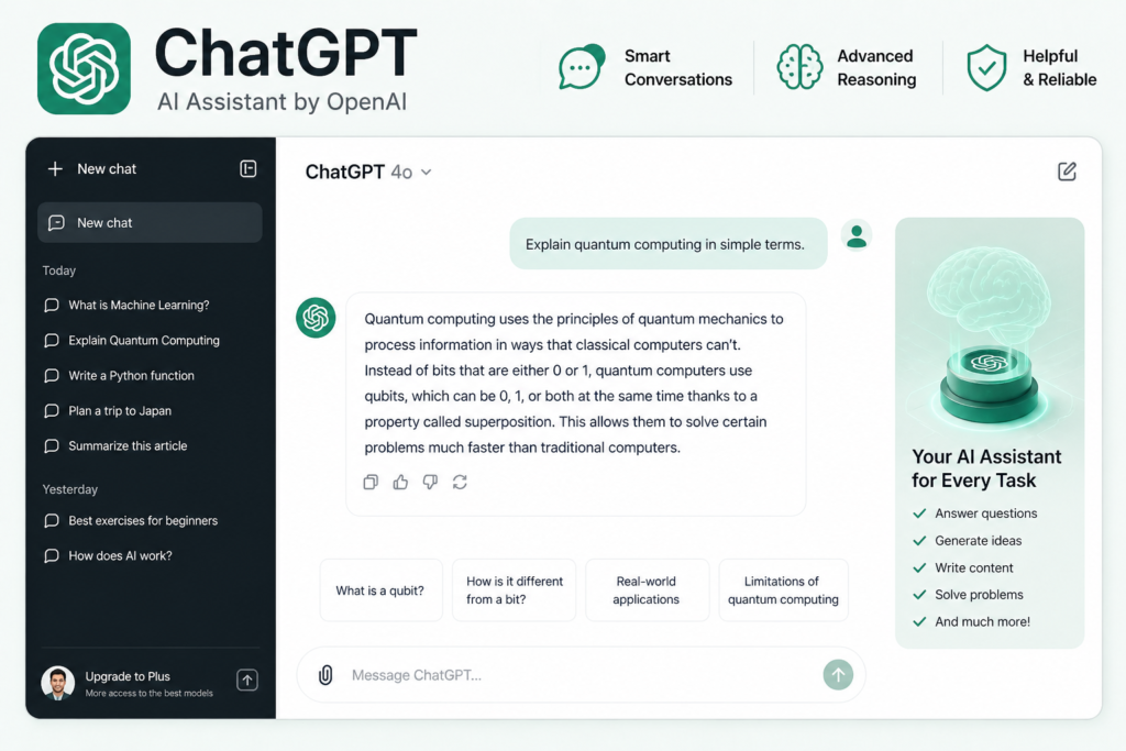 AI Tools Comparison ChatGPT AI chatbot interface for content writing