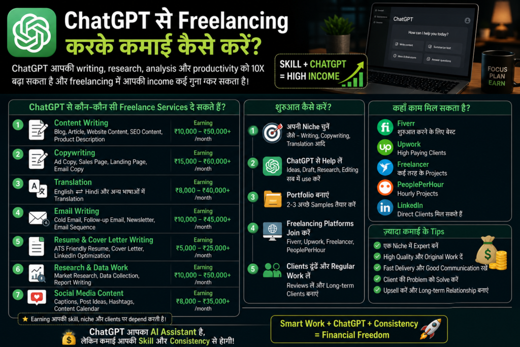 Chat GPT se freelancing earning