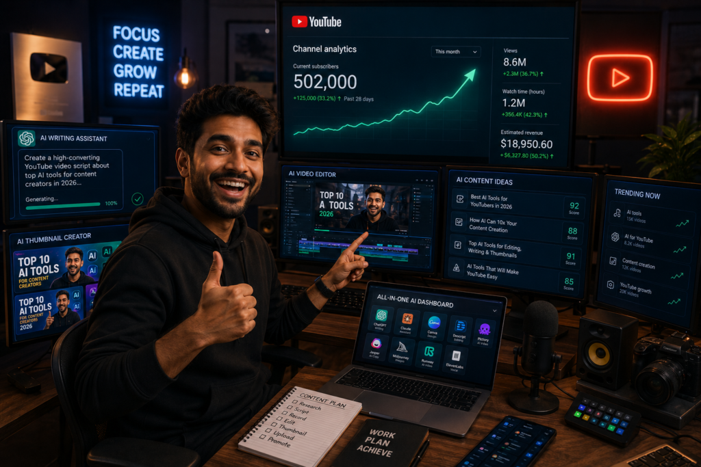 Best AI tools for YouTube creators 2026