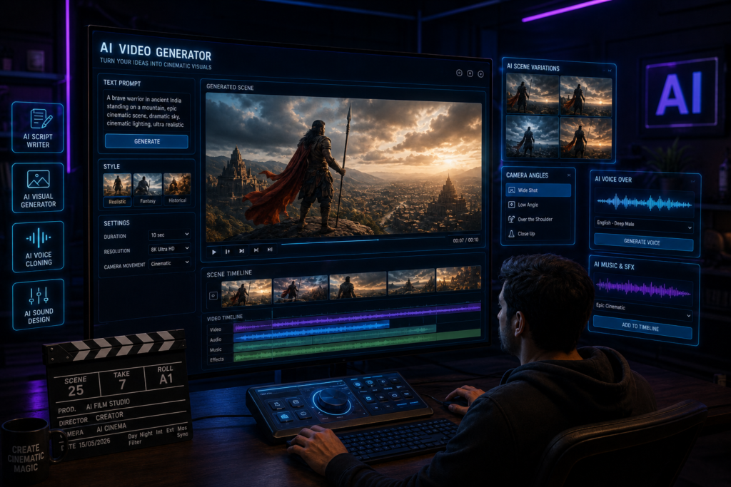 Pika Labs AI cinematic video generator for content creators