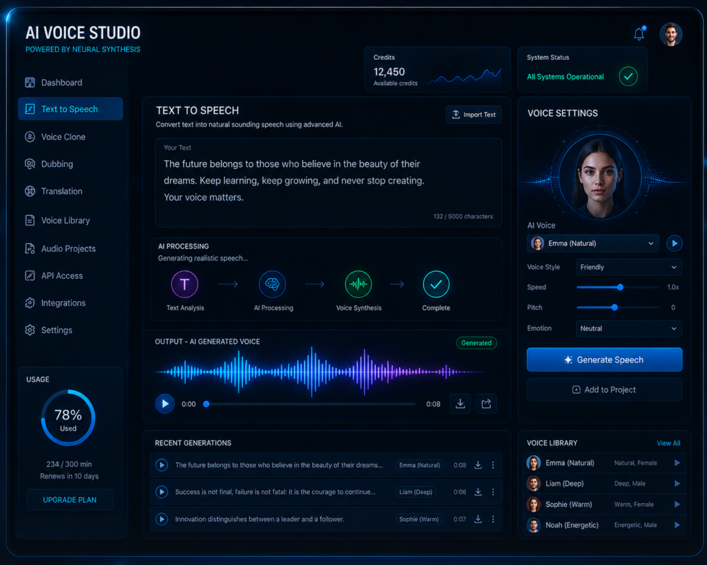 ElevenLabs text to speech AI converting text into realistic voice